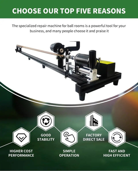 One Stop Pool Cue Repair Kit With Lathe, Tip Shaper, Shaft Cleaner, And 7 In 1 Billiard Cue Tool For Pro Grade Maintenance