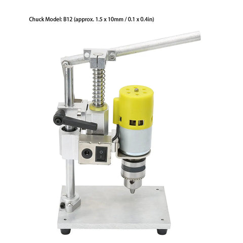 Hilitand Benchtop Drill Press With Brass Motor Featuring Variable Speed 4000 To 9000Rpm And Adjustable Chuck for precise drilling. B12 chuck model.