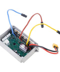 Plug And Play Scooter Controller Replacement for electric scooters, showcasing wiring and precision board in aluminum casing