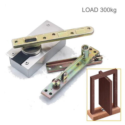 Heavy Duty Concealed Door Pivot Shaft Lets Your Indoor Wood Door Swing Free 360 Degrees Smoothly With Massive 300kg Load Support And Built In Bearings.