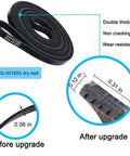 Upgraded Dryer Pulley Belt Kit With Dual Ball Bearing Idler And Hefty 6602-001655 Belt, cross-section thickness comparison image
