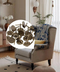 Total No Sweat Bronze Upholstery Thumb Tacks For Couch And Wall Wood Crafting Include Legit 100 Piece Kit displayed in modern living room.