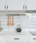 Installed Ten Pack Knurled Cabinet Handles Center To Center Five Inch Black And Champagne Copper Kitchen Cabinet Hardware
