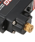 Top Shelf RC Digital Servo Kit With 4.3g Torque Reinforced Metal Gears close-up view showing coreless motor and metal gears.