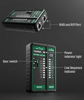 Pro Grade TLP-123A Network Cable Tester For RJ45 RJ11 Ethernet Cables CAT5 to CAT7 UTP and STP, master and remote units
