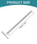 5 Pack M4 X 100mm Fully Threaded Rods In 304 Stainless Steel With Nuts And Washers for clamps, hangers, and U-bolts size diagram