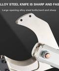 Close-up of knife blade on 120 To 160 To 250 kN Cordless Hydraulic Cable Cutters showing sharp alloy steel.