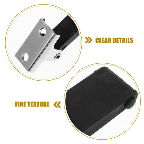 Close-up of Spring Hasp Latch For Toolbox And Car Hood Flexible Draw Latch with detailed steel and rubber components