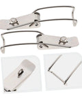 Sturdy Stainless Steel Toggle Latch Fasteners Set With Extended Hook Locks 6 Pack Spring Loaded Door Latch Kit For Garage Doors And Hinge Security Now