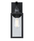 Super Practical Traditional One Light Outdoor Wall Fixture With Motion Sensor Dusk To Dawn Sensor Matte Black Clear Glass Lantern