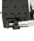 XY Linear Stage Micrometer Slide Table Pro Grade Precision For Fine Positioning Dope Rig showing micrometer head