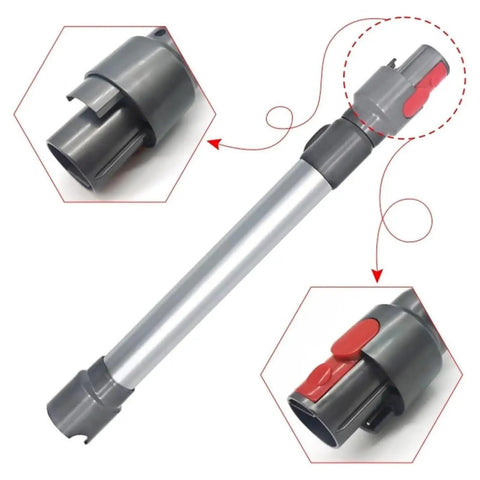 Premium Purple Telescopic Extension Tube Compatible With Dyson V7 V8 V10 V11 And V15 Vacuum Cleaners. Adjustable Length For Hard To Reach Spots, Ideal For Sweeping Robots And Household Cleaning Tasks. Durable Replacement Part To Upgrade Your Suction