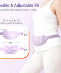 Woman wearing Portable Belly And Back Heating Pad For Period Cramps, featuring dual-zone heat and adjustable fit.