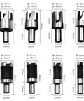 Premium 8 Piece Wood Plug Cutter Drill Bit Set Titanium Coated High Carbon Steel Go To Tool For Dowel Making In Woodworking