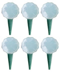 Six-pack of Adjustable Seed Spreader Tool with Comfortable Grip for Easy Planting and 5 Settings for Seed Flow Control