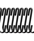 Heavy Duty S Hooks For Wire Shelves 30 Pack Black Hanging Hooks For Kitchenware Pots Pans Utensils Towels Bags Jeans Plants