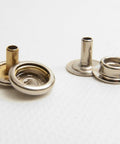 Longer Post Snap Fasteners For Leather And Thick Fabrics Or Carpet By DOT Brand Nickel Plated Brass Set