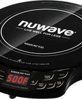 Flex Precision Induction Cooktop With Shatterproof Ceramic Glass 10.25 Inch Surface, black, with digital display at 500F.