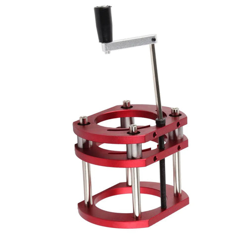 Router Table Base With Lift System, Heavy Duty Aluminum Alloy And Stainless Steel Construction, 4 Jaw Clamping Universal Trimming Machine, red base