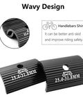 Wavy design of 25.4 To 31.8 Mm Handlebar Spacer Adapter For Bikes, Aluminum Alloy Stem Reducer, anti-skid feature shown