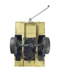 Next Level Yellow RC Car Trailer Cargo Carrier Compatible With LdrC LDP06 Unimog 1/12 Scale RCKIT underside view with wheels