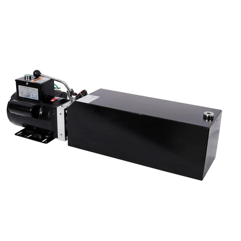 Heavy Duty Hydraulic Power Unit For Auto Lifts 220V Single Phase With 14 Quart Reservoir on white background