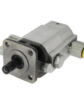 16GPM 2 Stage 3000 PSI Hydraulic Log Splitter Pump Aluminum Gear Drive with metal fittings, front view
