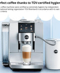 Clearyl Smart Coffee Machine With Intelligent Water System Auto Filter Alerts Three Filters Included Gray Finish For Easy, No Fuss Brewing At Home Or In The Office And Seamless Filter Change Prompts visible brewing coffee