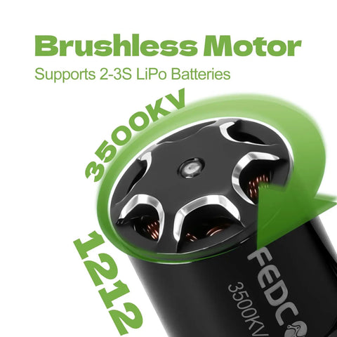 Close-up of 3500KV motor from SCX30 Brushless Motor And Transmission Upgrade Kit With 25A ESC 3500KV Outrunner For Axial SCX30 RC Crawler BeefedUp Torque And Smooth LowSpeed Control