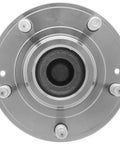 Front view of Rear Wheel Hub Bearing Assembly For FWD Only Fits Santa Fe 2007-2020, stainless steel with circular design
