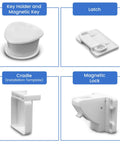 Magnetic Cabinet Locks 10 Pack For Baby Proofing Cabinets And Drawers With Adhesive Mounting No Drilling Easy Install components