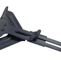 DNP618 Router Edge Guide Rail System For Compact Fixed Base Routers Quick Attach Straight Cutting Template, black plastic edge guide