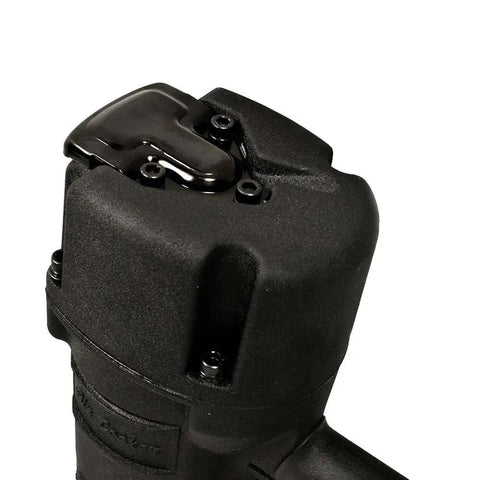 Close-up of the top part of a 21 Degree 3-1/4 Inch Full Round Head Framing Nailer With Depth Adjustment, NR83A Compatible.