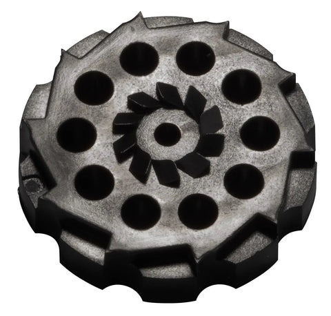 Top view of Three Pack Replacement Ten Round Rotary Magazine Clips For Vigilante CCP8B2 Revolver Caliber One Seven Seven Air Pellets Not Included Durable Rotary Style Magazines For Crosman
