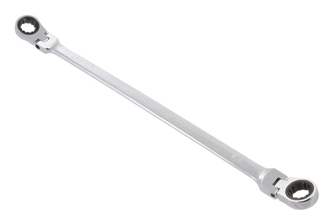 Tough As Nails 4 Piece Flexible Double Box End Universal Spline Ratcheting Wrench Set featuring shiny chrome build and 72 tooth ratchet.