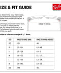 Size guide for RB1971 Square Shape Stylish Sunglasses For Women Non Polarized With Clear Gradient Brown Lenses