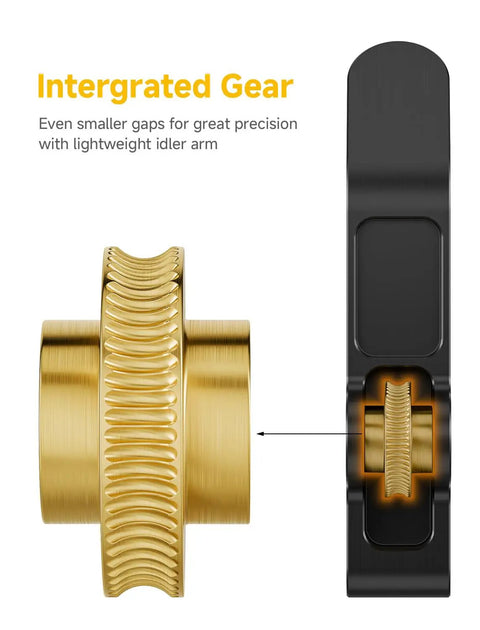 Beefed Up Extruder Gear Assembly Kit For A1 Mini 3D Printer Brass And Aluminum Alloy Build Smoother Filament Feed Durable And Wear Resistant