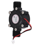 Side view of Micro Hydro Generator Shower Head With Water Turbine 20VAC Output Temperature Sensor Portable Water Powered Charger