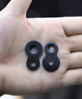 48 Piece Rock Solid Figure Eight Tabletop Fasteners Heavy Duty 12 Gauge Steel Desktop Connector Brackets in hand
