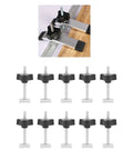 Heavy Duty Stainless Steel T Track Kit For Woodworking And Metalwork With 10 Bolts Nuts Washers And Slide Controls Built Tough For Durable Joinery Guide System For Home Shops, T-slot clamps set