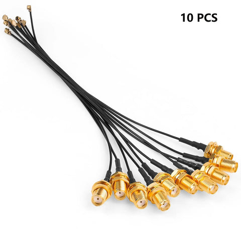 Antenna Pigtail Cable Set For WiFi And Drone Image Transmission Low Loss RF Cable From UFL To SMA Female Connector 6 Inch Length