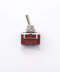 Heavy Duty Toggle Switch On Off 2 Pin SPST 15A 250VAC With Silver Contacts Brown Plastic Terminal Rocker For Control Panels, Appliances, And Industrial Equipment, 30x15x52mm