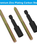 Knockout 1/4-20 X 3 Inch Hanger Bolts 20-Pack With Drive Bit Pro Grade double ended screws for wood assembly and cabinet building.