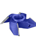 Big League Carbide Tipped Shaper Cutter Head For 45 Degree Wood Doors Vertical Milling Machine Four Wing Router Bit Inner Bore Thirty Millimeter Heavy Duty design