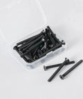 Box of M4x6mm Flat Head Hex Socket Cap Screws 50 Pieces, Heavy Duty Countersunk Bolts, 10.9 Grade Alloy Steel Black Oxide Finish