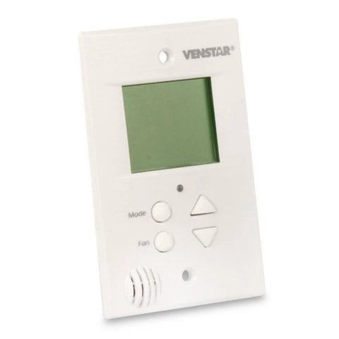 FlatStat Thermostat With Two Stage Heating And Two Stage Cooling For Gas Electric Heat Pumps And Hydronic Systems Auto Changeover LED Indicator And Thermostat Locking To Keep Your Settings Safe, wall-mounted unit