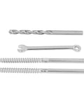 Heavy Duty 316 Stainless Swage Lag Screw Kit For 1/8 Inch Cable Railing With Left And Right Handed Threads, wrench, drill bit