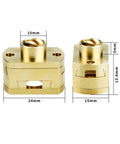 Upgrade Your 3D Printer With This Cool 2PC T8x8mm Oldham Coupling And Nut Set Perfect For Ender3 Or CR10 Z Axis Screw Builds To Ensure Super Smooth Printing Adventures And Top Notch Performance Today brass 10mm 3D printer lead screw coupler set