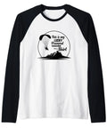 Powered Paragliding Shirt For Paramotor Lovers This Is My Lucky Paraglider Saying Raglan Baseball Tee with black sleeves