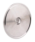 Heavy Duty 3 Inch Tri Clamp To Half Inch Npt Female Connector Adapter Built From Stainless Steel 304 with threaded center hole.